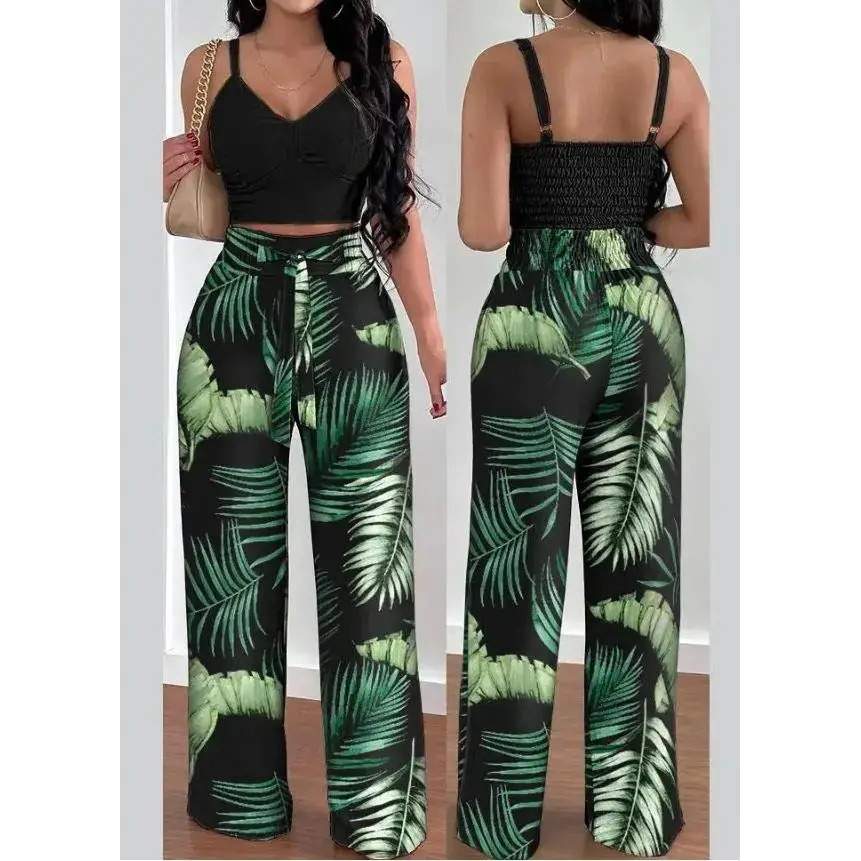 Pleated Perfection Suit - Green / S