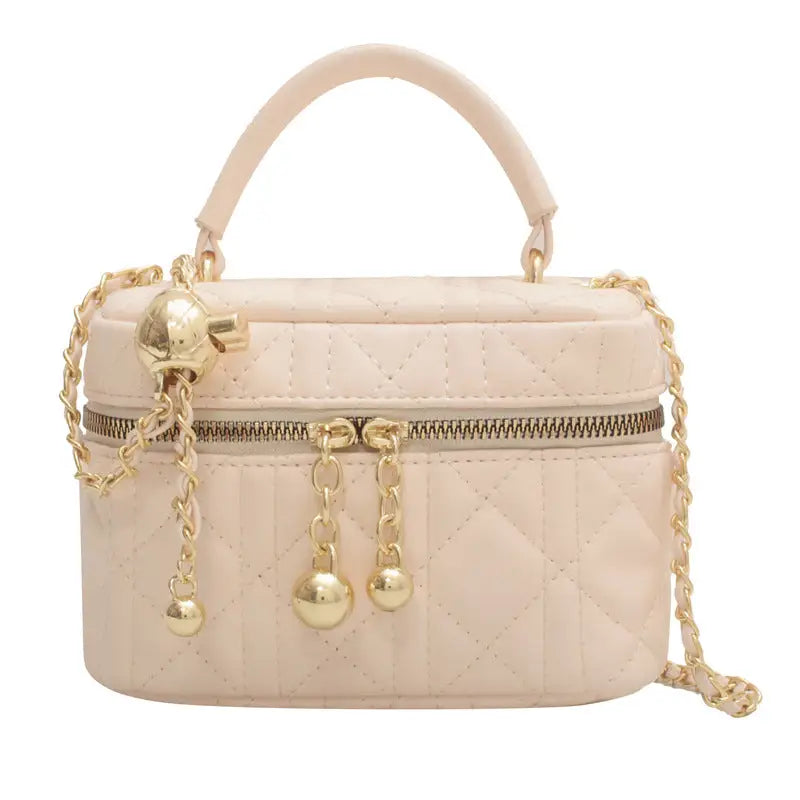 Polyester Daily Tote Bag in Multiple Colors and Sizes - Beige Large Size