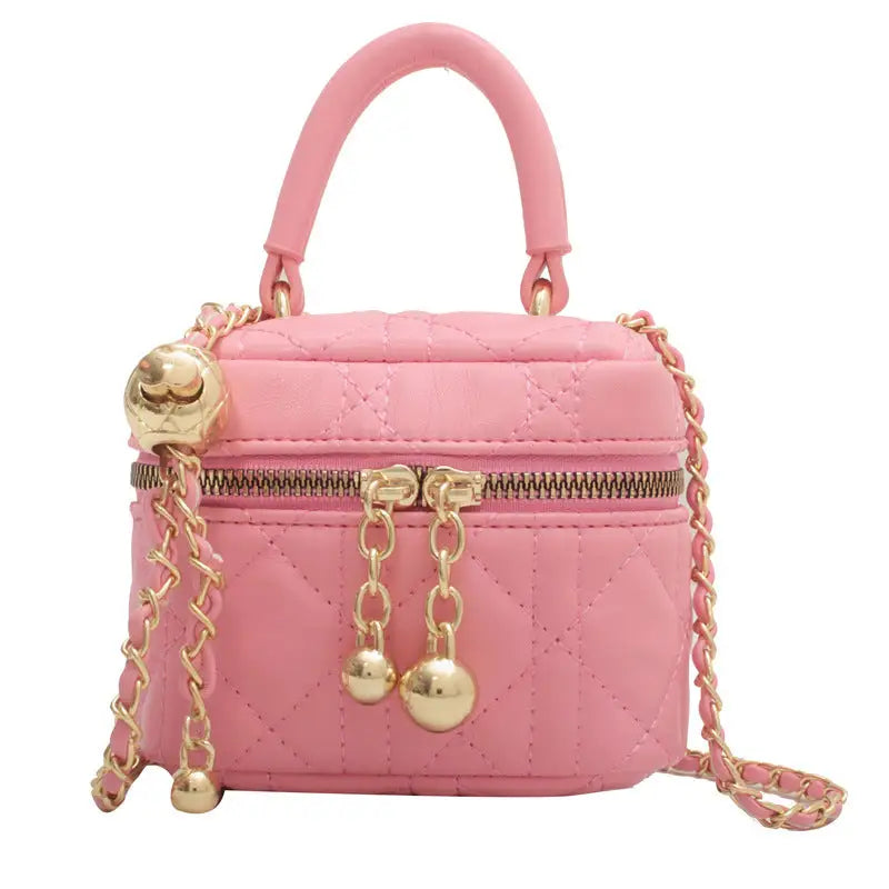 Polyester Daily Tote Bag in Multiple Colors and Sizes - Rose Pink Small Size