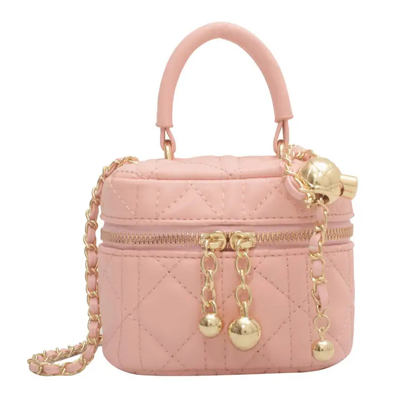Polyester Daily Tote Bag in Multiple Colors and Sizes - Small Pink