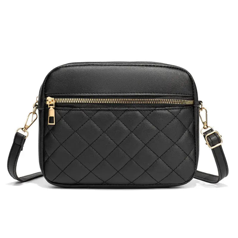 Polyester PU Suitcase with Diamond Mesh Stitching and Packing Bag