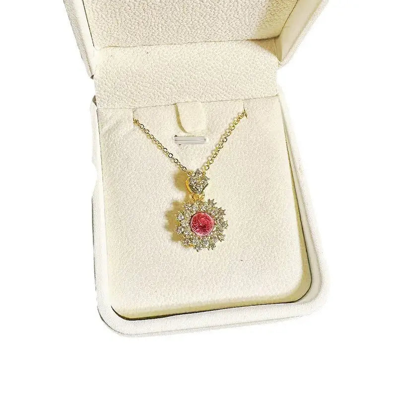 Pomegranate Elegance: Women’s Red Jewelry Set