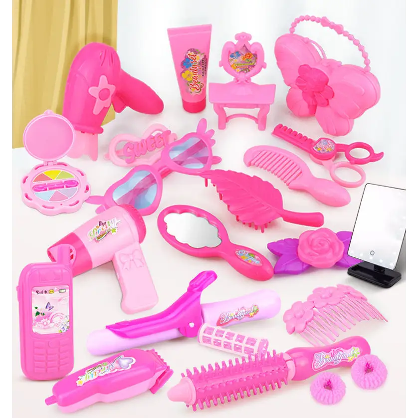 Pretty Pink Pretend Makeup Set: 24-32 PCS