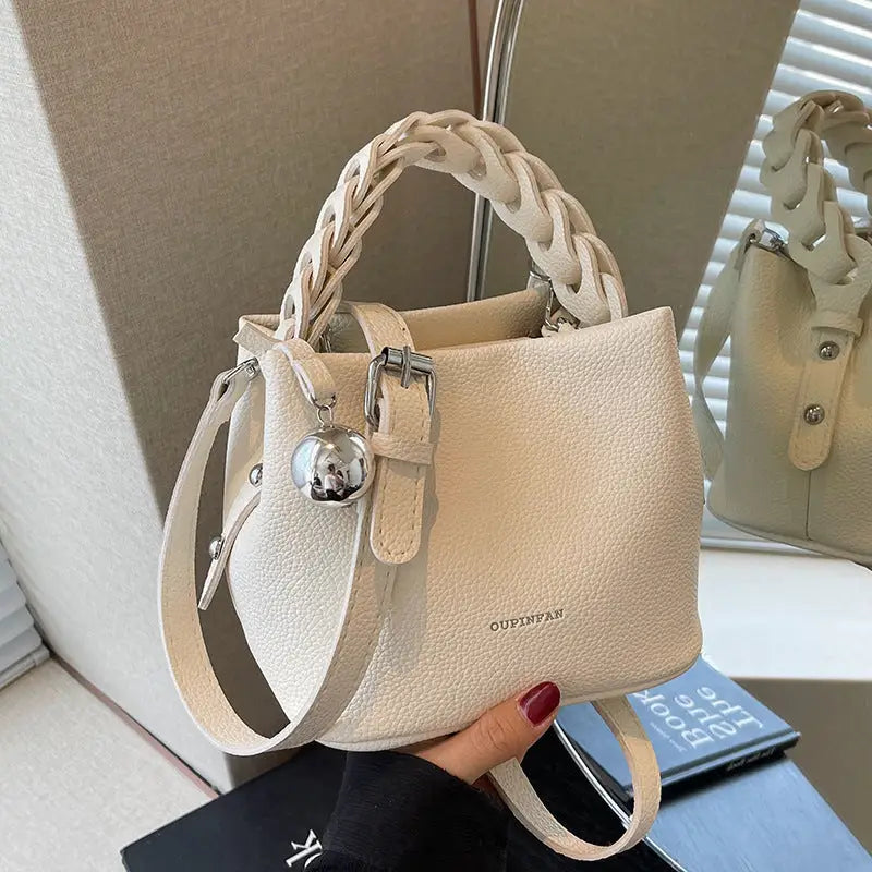 PU Suitcase Bucket Packing Bag with Polyester Lining in Multiple Colors
