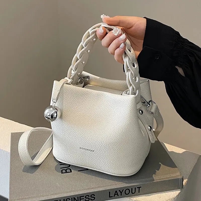PU Suitcase Bucket Packing Bag with Polyester Lining in Multiple Colors