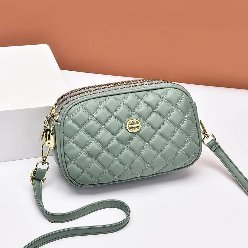 PU Suitcase Style Crossbody Bag for Women in Multiple Colors - Green