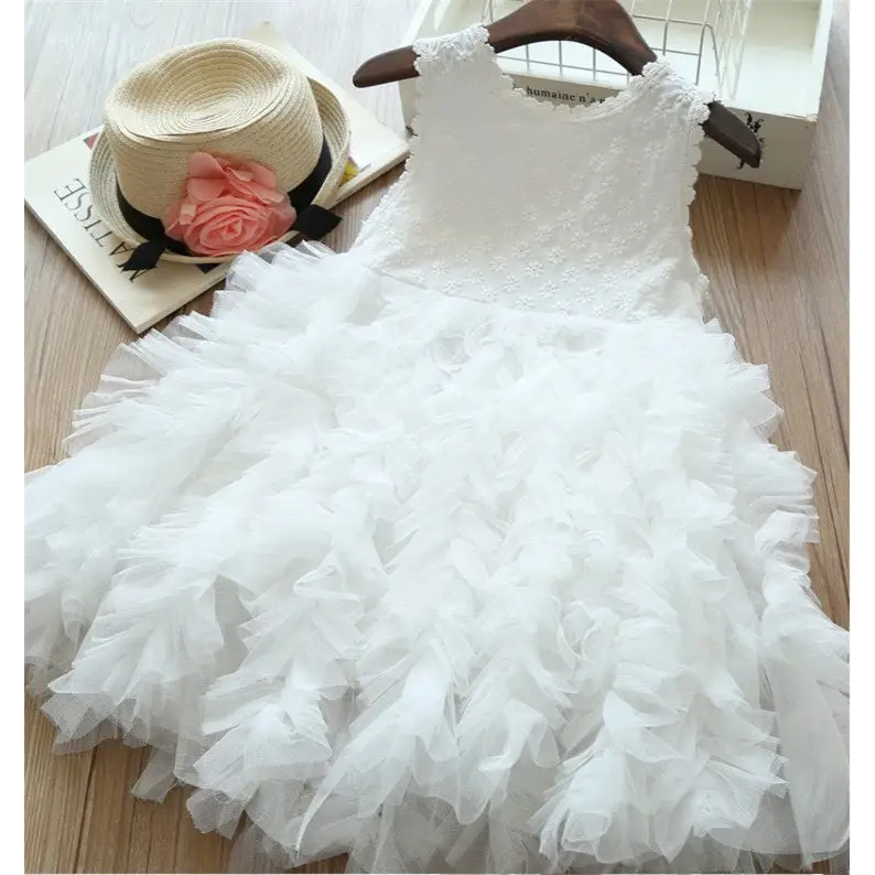 PuffGirl Summer Dress - White / 110cm
