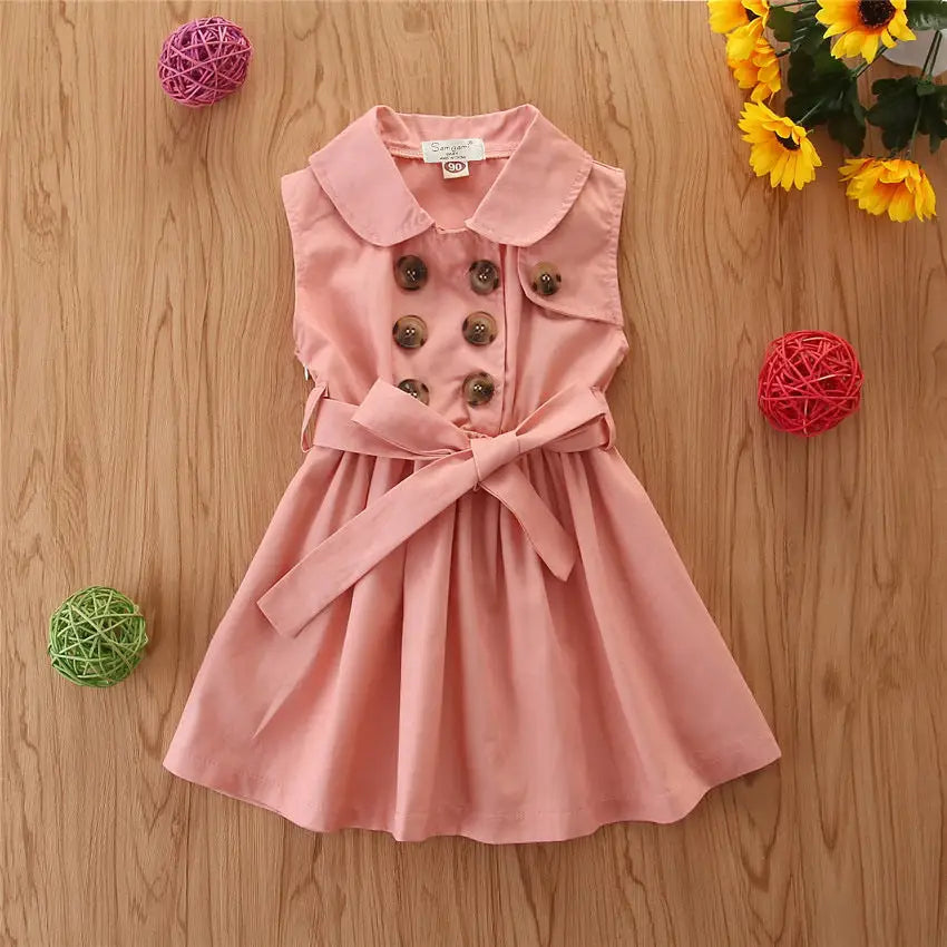 Radiant Sash Delight Dress - Pink / 90cm