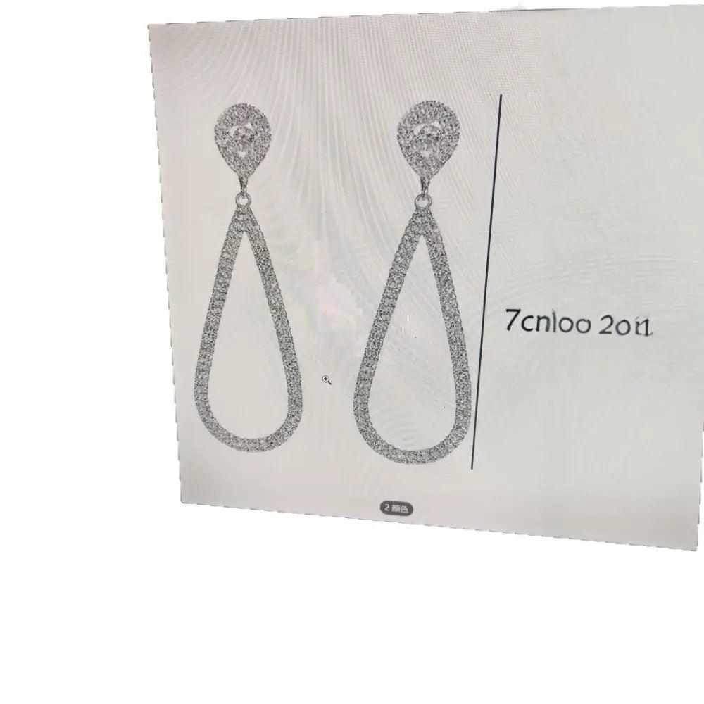 Radiant Sparkle Geo Earrings - Bold & Chic - Silver