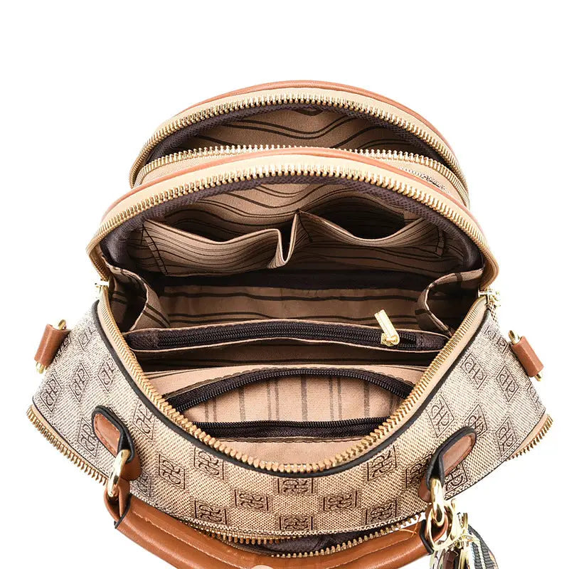 Retro Crossbody Backpack