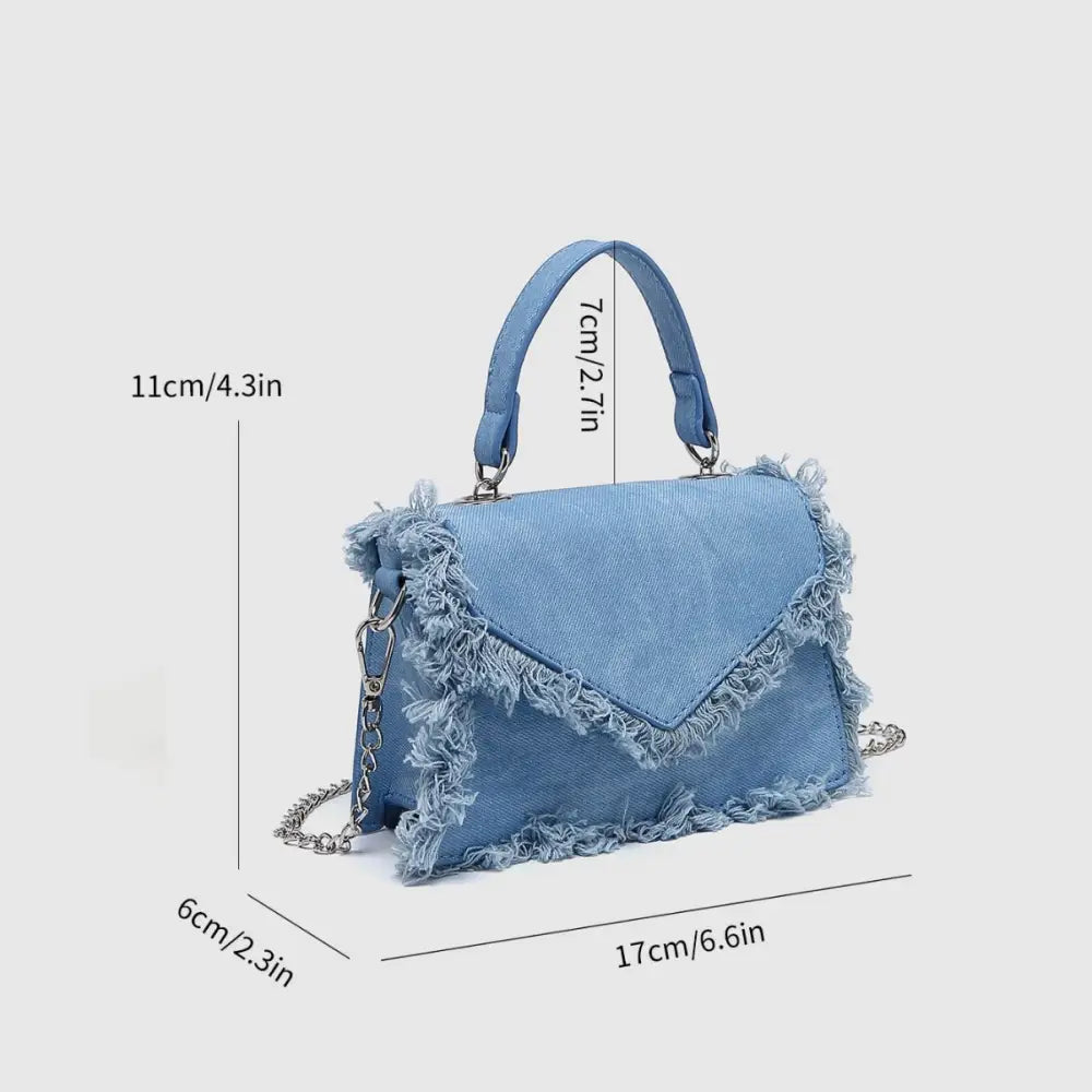 Retro PU Crossbody Bag in Blue Black White or Silver