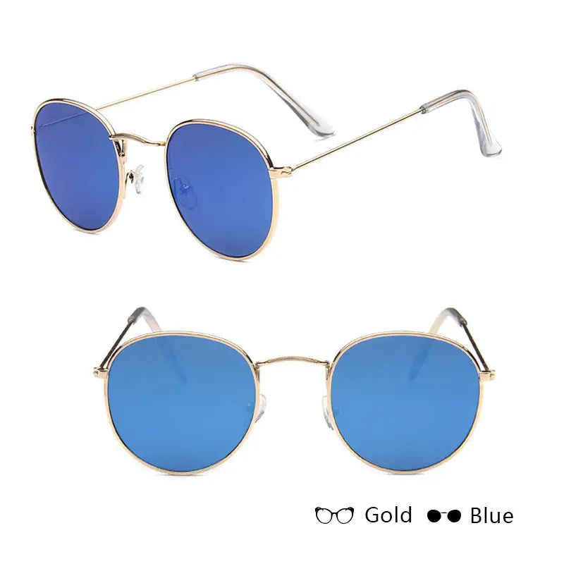 RetroChic Women’s Sunnies - Gold + blue
