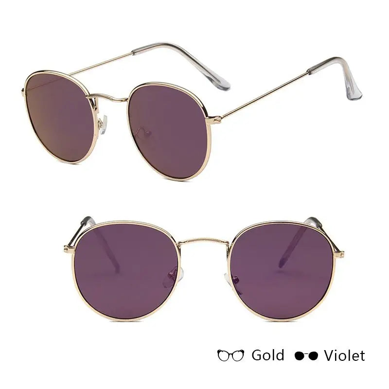 RetroChic Women’s Sunnies - Gold + Purple