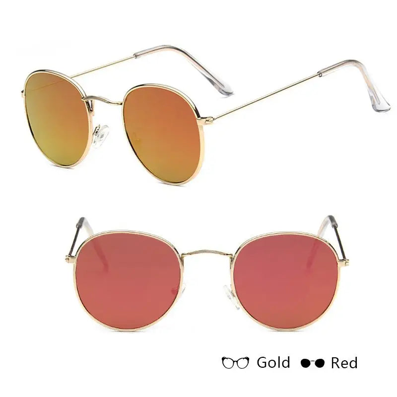 RetroChic Women’s Sunnies - Gold + Red