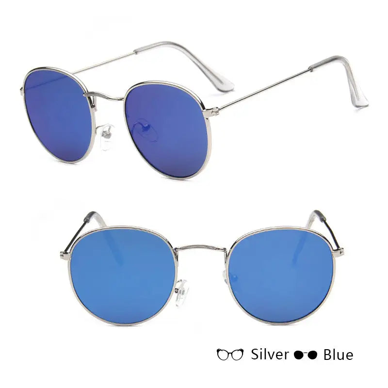 RetroChic Women’s Sunnies - Silver + Blue
