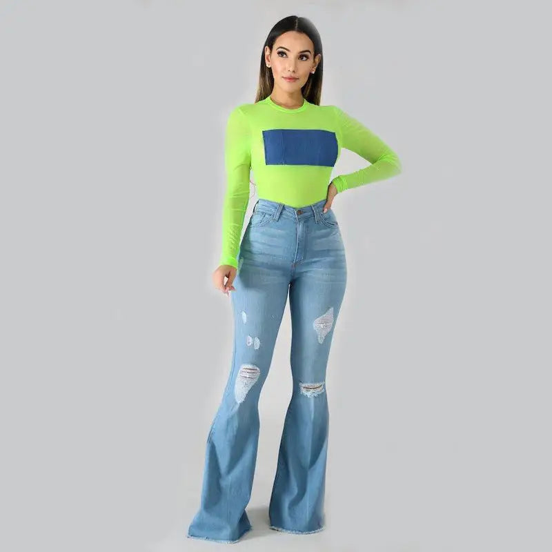 Ripped Buttocks Jeans