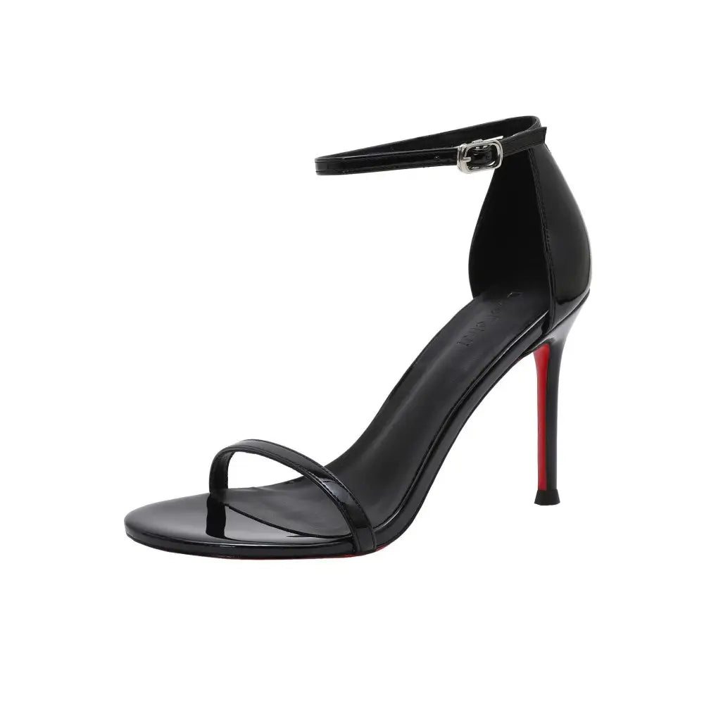 Scarlet Stiletto Heels - Black Patent Leather 8CM / 34