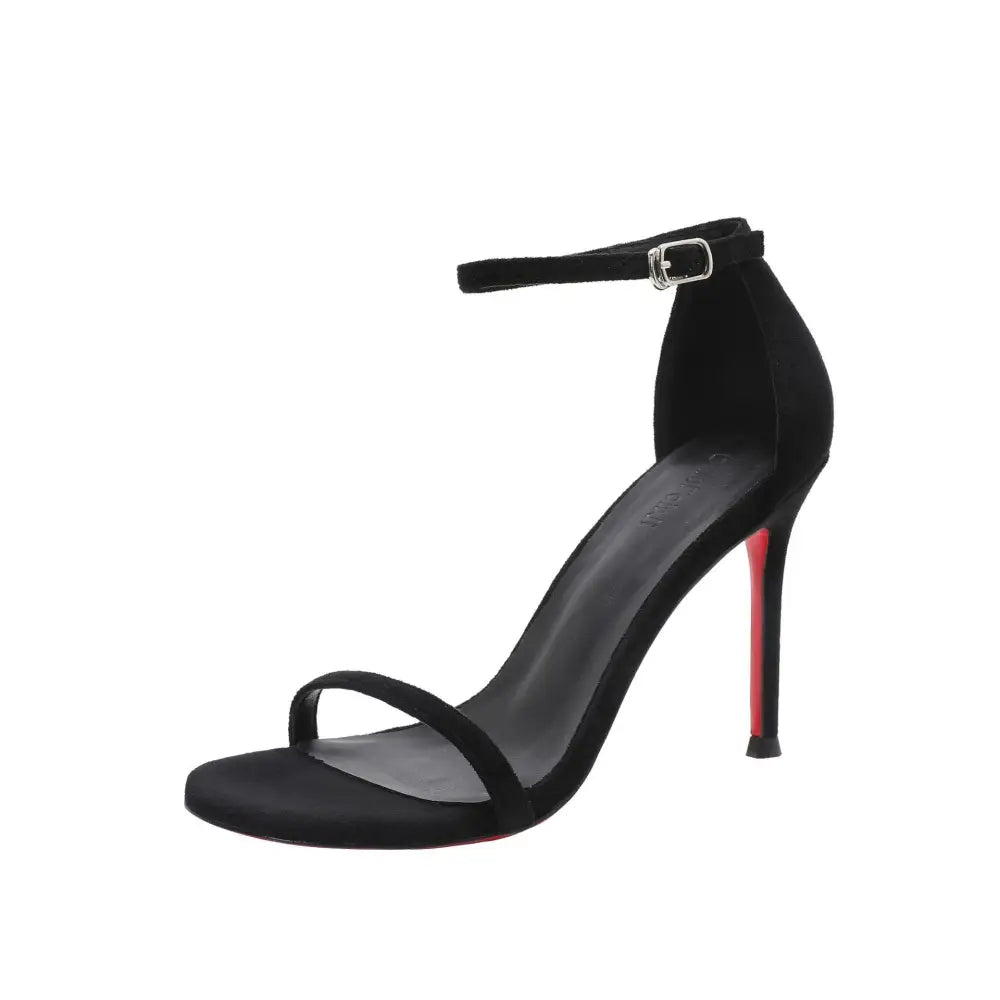 Scarlet Stiletto Heels - Black Suede 8CM / 34