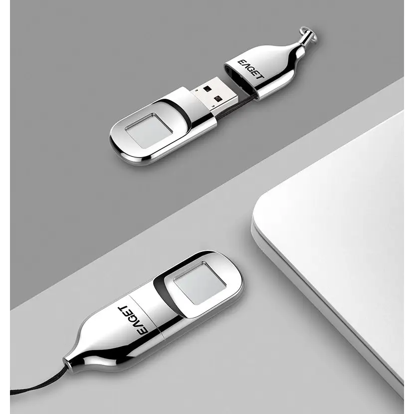 Bottle-shaped, silver USB drives.