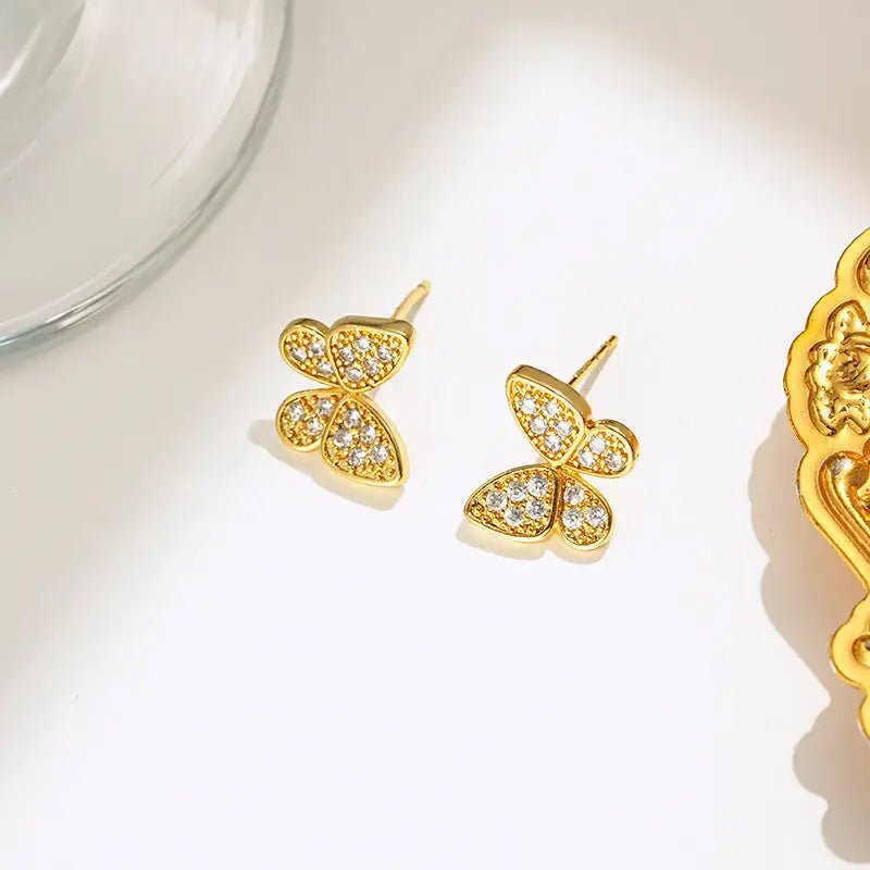 SenseRing Stud - Small Butterfly Ear Studs