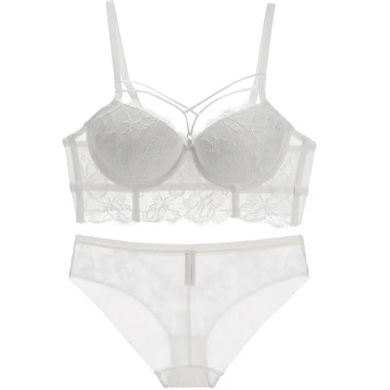 Sexy Underwear Set - White / 75C