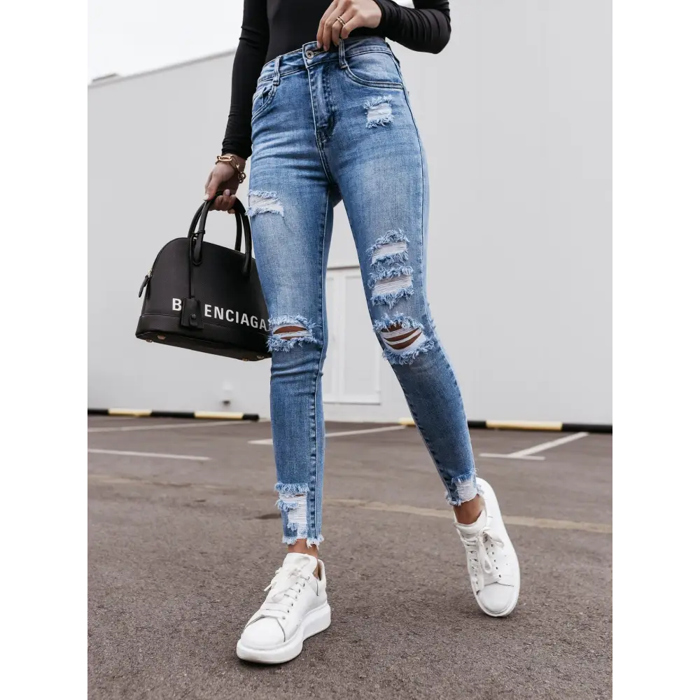 Sleek Summer Slim Women’s Denim Trousers
