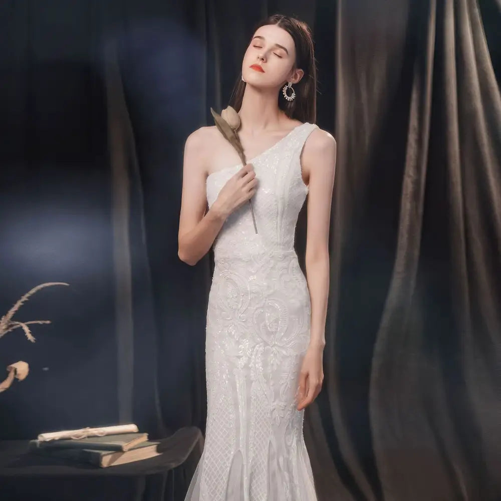 Sleeveless Polyester Long Skirt in Multiple Colors for Weddings