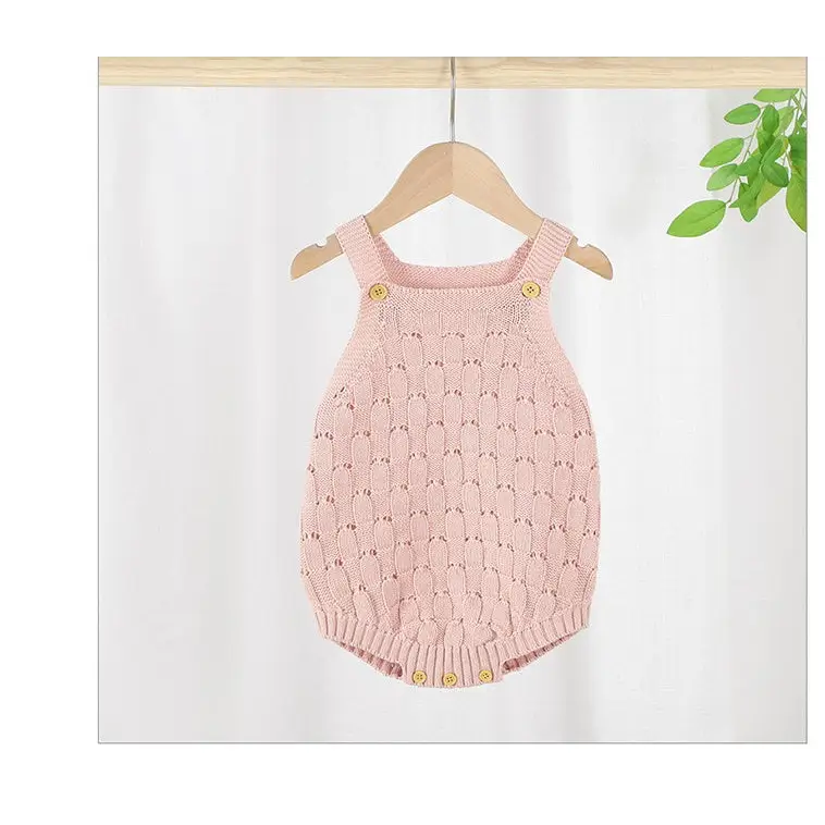 Slingy Cotton Baby Dress - Pink / 70cm