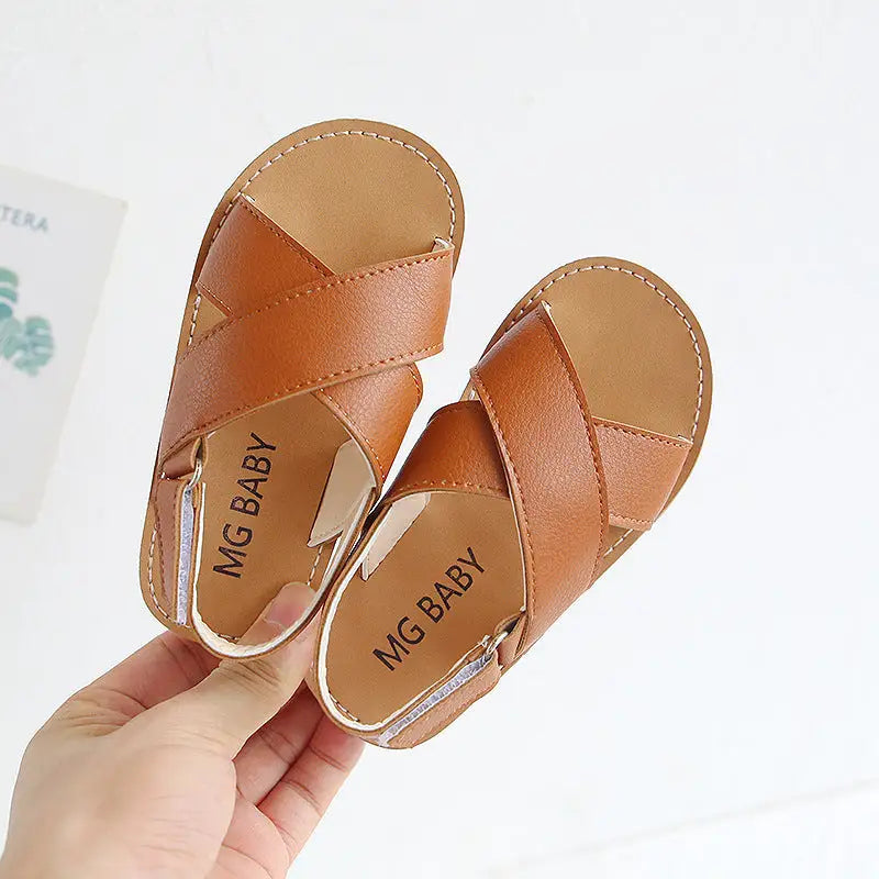 SlipSurfer Sandals for Older Kids - Brown / 30