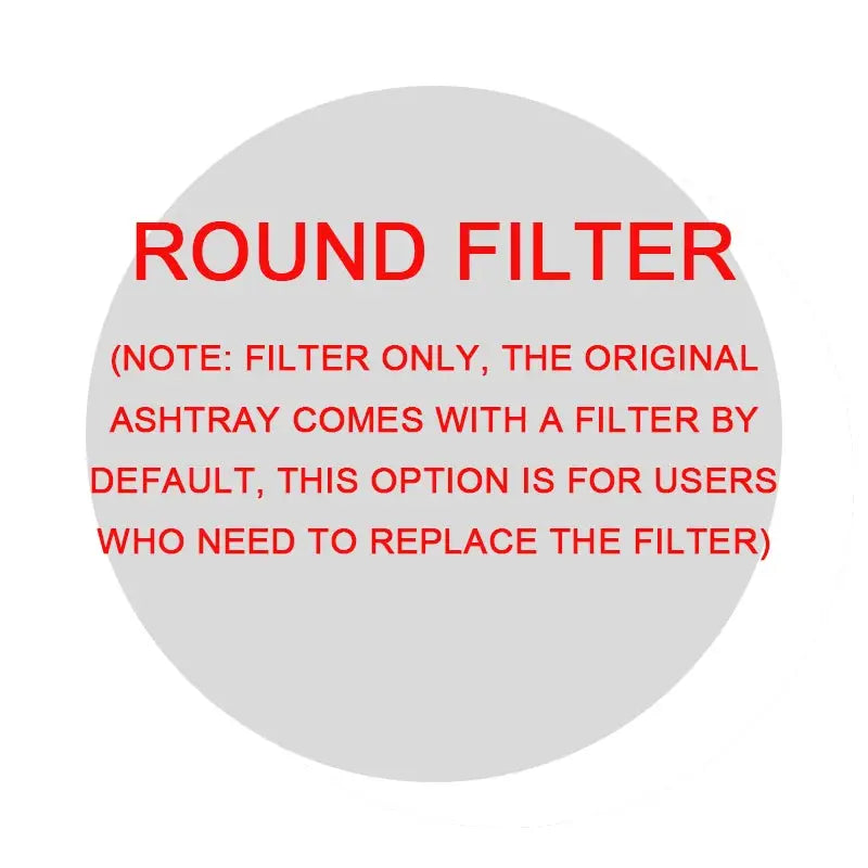 SmokeAway Air Purifier Ashtray - Round filter