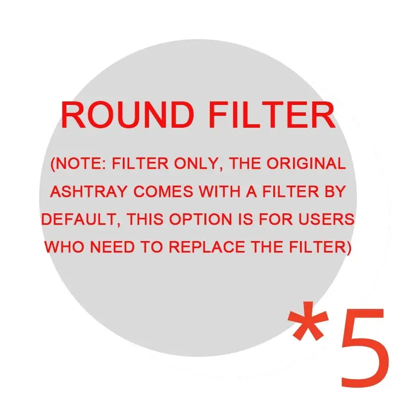 SmokeAway Air Purifier Ashtray - Round filter 5pcs