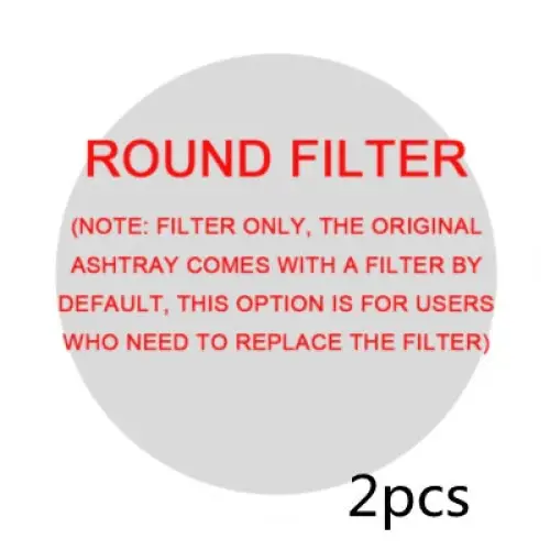 SmokeAway Air Purifier Ashtray - Round filter2pcs