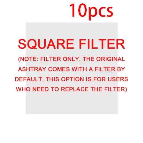 SmokeAway Air Purifier Ashtray - Square filter 10pcs