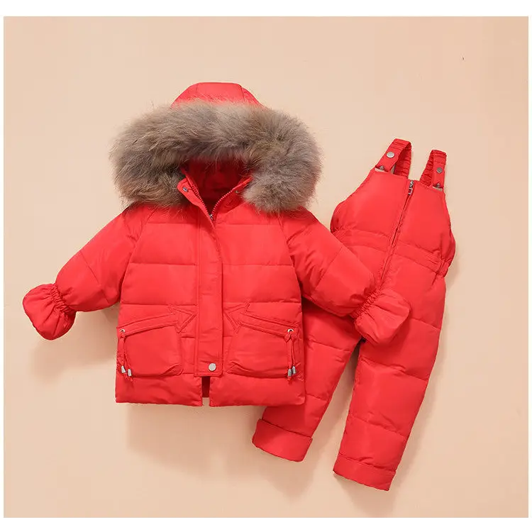 SnugCub Cozies: Versatile Winter Wear for Kids - Red / 80cm