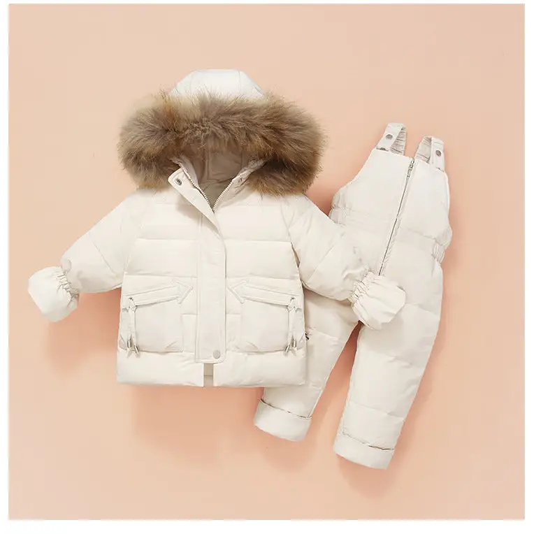 SnugCub Cozies: Versatile Winter Wear for Kids - White / 80cm
