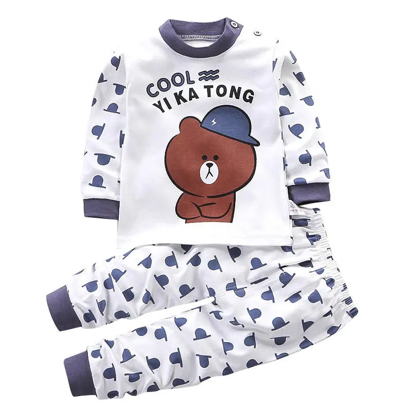 SnugFit Kids: Cozy & Comfy Undies Set - A002 Blue bear / 80cm