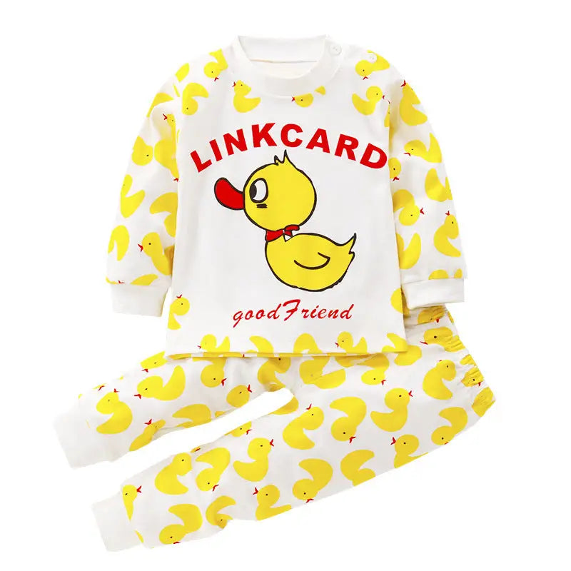 SnugFit Kids: Cozy & Comfy Undies Set - A005 Yellow duck / 130cm
