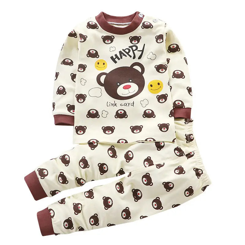 SnugFit Kids: Cozy & Comfy Undies Set - A006 Smiley bear / 100cm