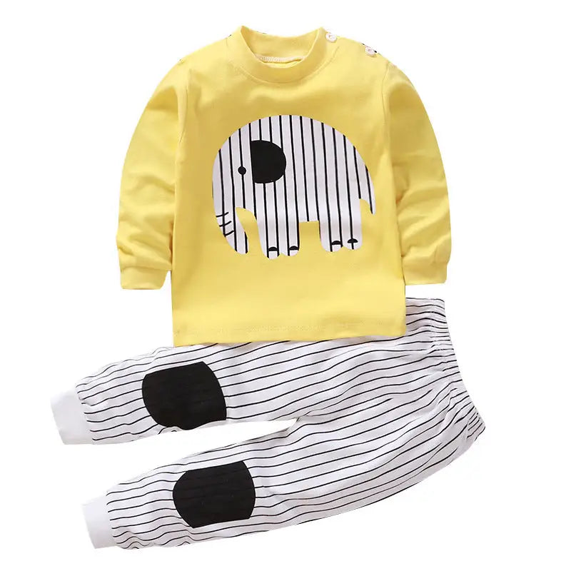 SnugFit Kids: Cozy & Comfy Undies Set - A052Yellow elephant / 100cm