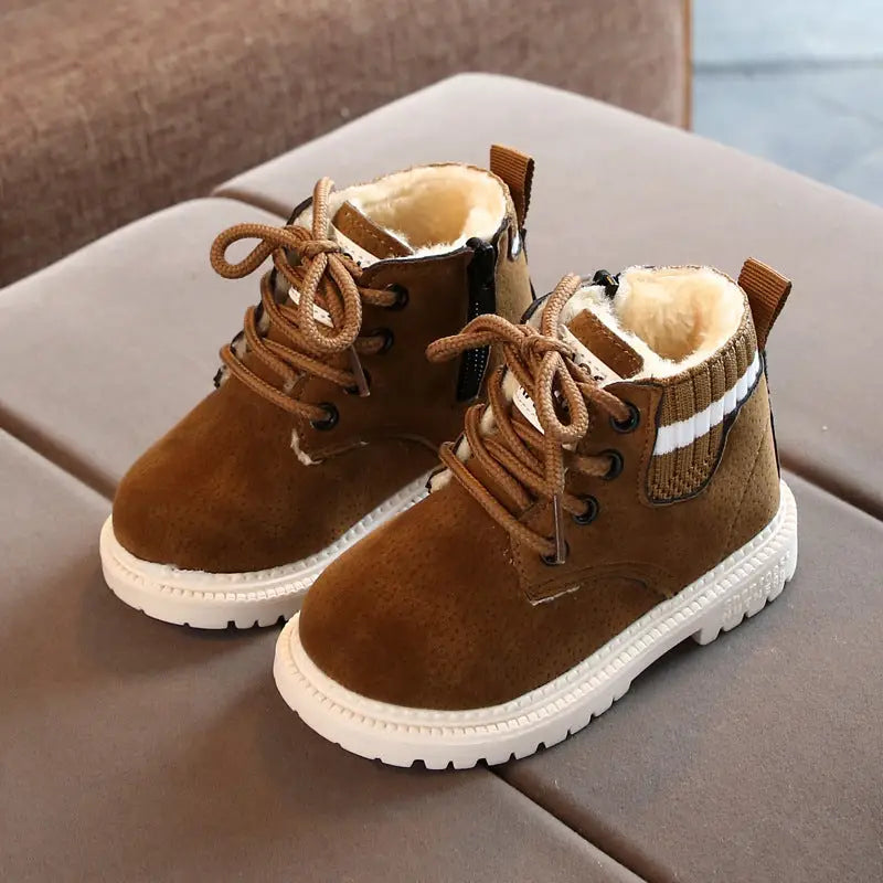 SnuggleToes Baby Snow Boots - Brown / 21