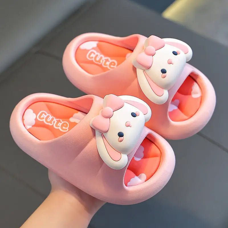 SnugStep Kids: Cozy Non-Slip Indoor Slippers - Pink / Inner Length 15cm