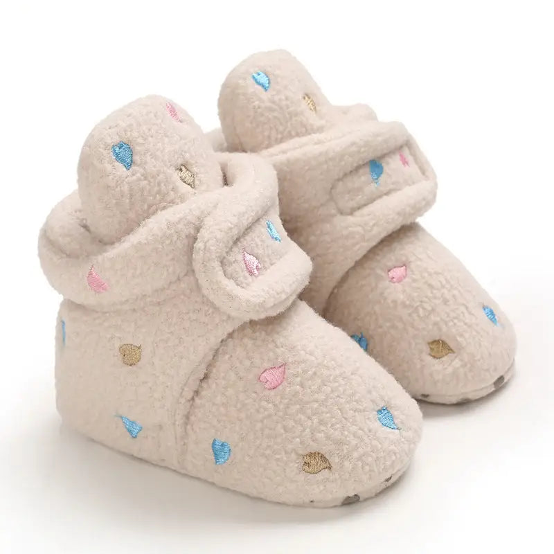 SnugSteps: Cozy Soft Sole Baby Shoes - Apricot / 11cm