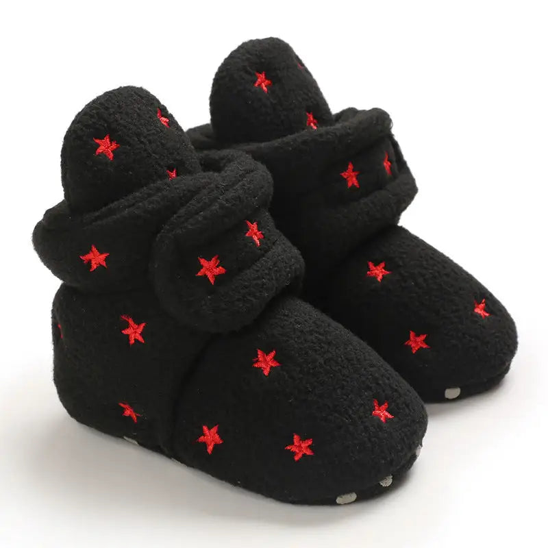 SnugSteps: Cozy Soft Sole Baby Shoes - Black / 11cm