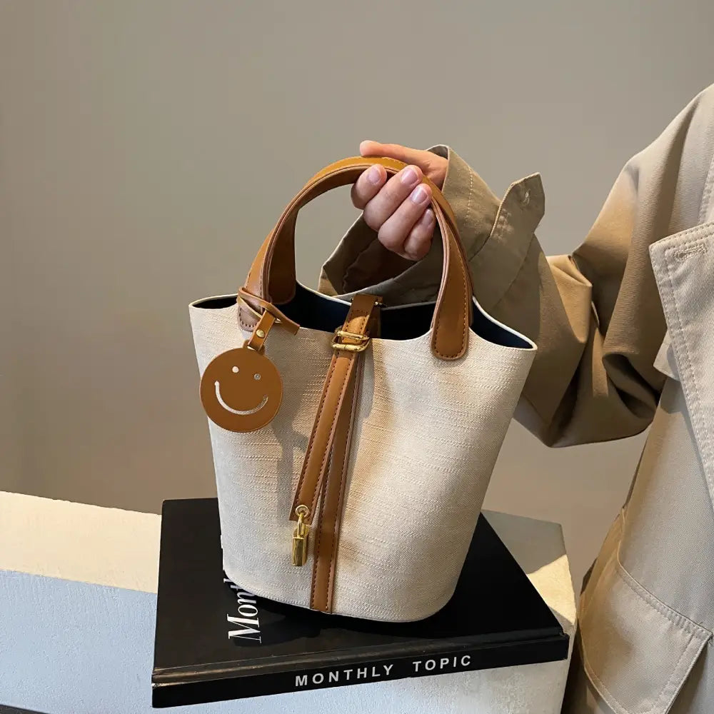 Soft PU Horizontal Square Bag with Camera Pocket and 3D Outer Pockets
