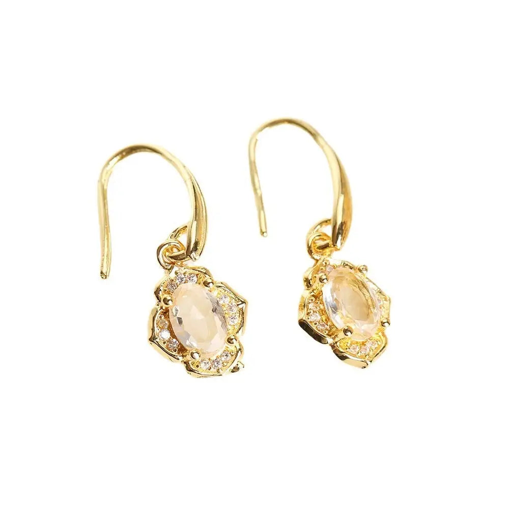 SparkleTriad: Crystal Zircon Jewelry Set
