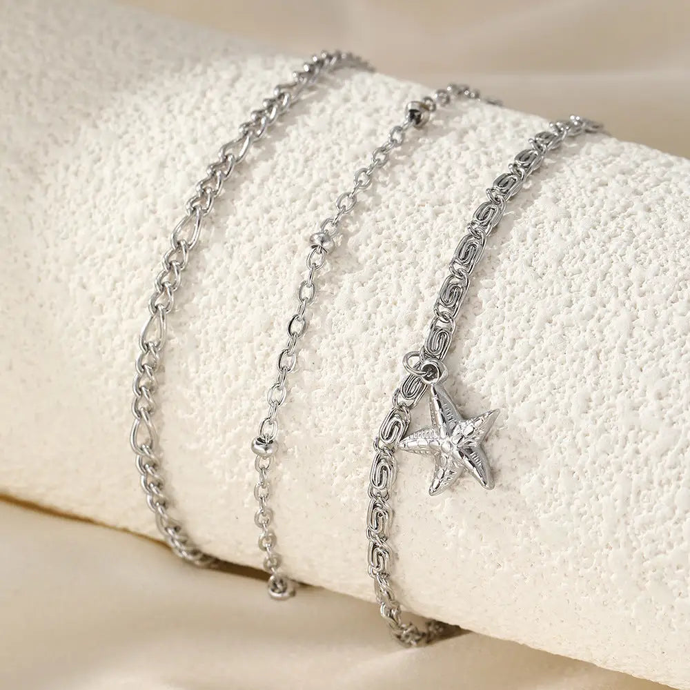 Starfish Chain Anklet