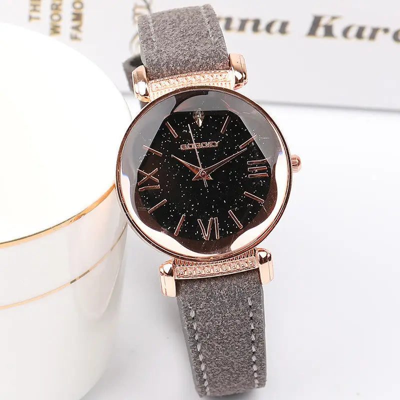 StellarElegance Women’s Watch - Grey