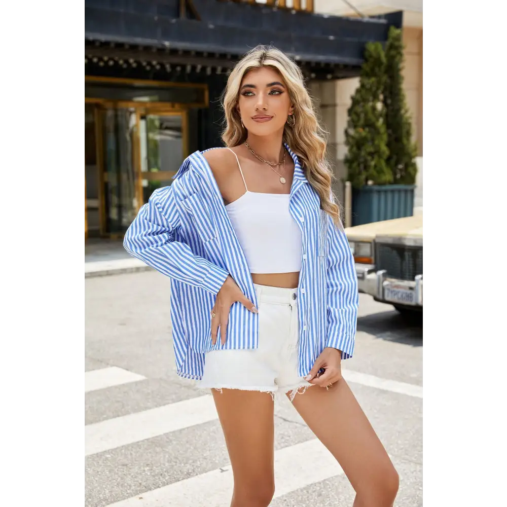 Striped Pocket Shirt - 4