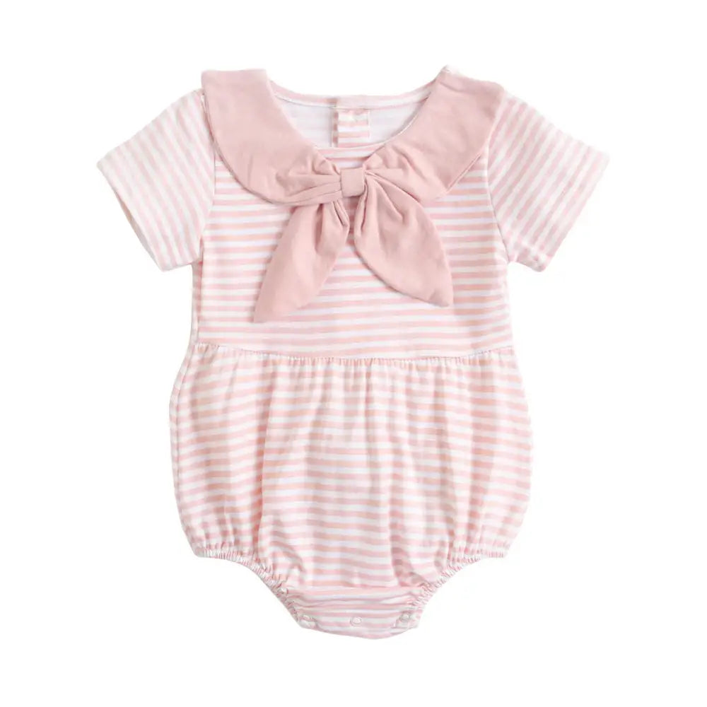 Stripey Newborn Onesie - Pink / 0to6M