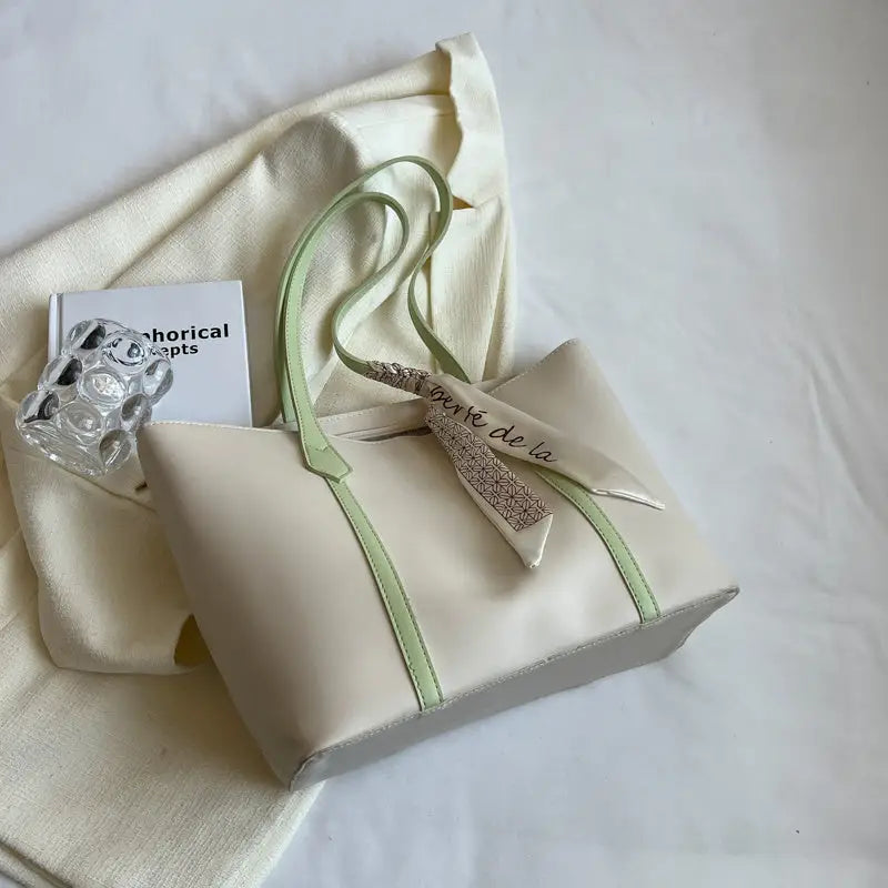 Stylish Comfortable Wear in Multiple Colors - White With Green